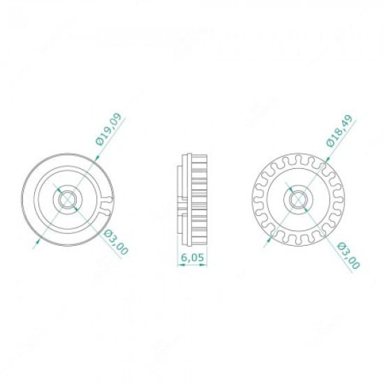 Carreto 20 dentes para quadrantes Mercedes, Audi, Volkswagen e Volvo Carreto 20 dentes para quadrantes Mercedes, Audi, Volkswagen e Volvo