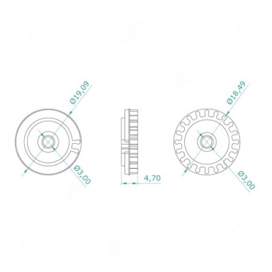Carreto 20 dentes para quadrantes Mercedes, Audi, Volkswagen Motometer e Volvo Carreto 20 dentes para quadrantes Mercedes, Audi, Volkswagen Motometer e Volvo