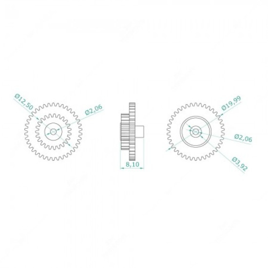 Carreto com 38 dentes externos e 23 dentes internos para BMW MotoMeter BMW E30 E34 E24 Carreto com 38 dentes externos e 23 dentes internos para BMW MotoMeter BMW E30 E34 E24