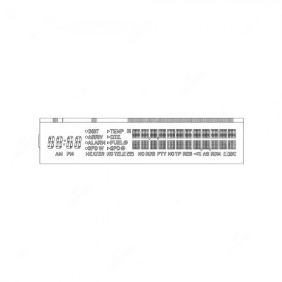 LCD display para quadrantes Saab 9.3, 9.5 Sid Infocenter LCD display para quadrantes Saab 9.3, 9.5 Sid Infocenter