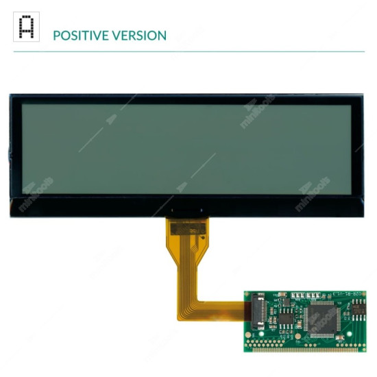 LCD display para computadores de bordo Borg e Johnson Controls, Citroën, Fiat, Lancia, Peugeot e Toyota (Versão Positiva) LCD display para computadores de bordo Borg e Johnson Controls, Citroën, Fiat, Lancia, Peugeot e Toyota (Versão Positiva)