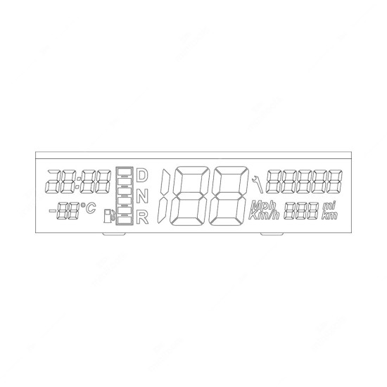 Display LCD para Microcar MC1 / MC2 / M.Go Display LCD para Microcar MC1 / MC2 / M.Go