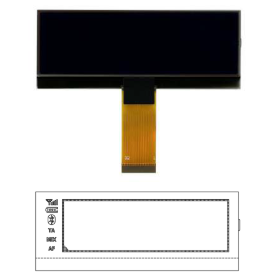 Display LCD para radio Nissan e Suzuki Display LCD para radio Nissan e Suzuki