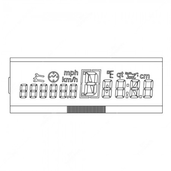 Display LCD para painéis de instruementos de Mercedes Vito, Sprinter e Class V Display LCD para painéis de instruementos de Mercedes Vito, Sprinter e Class V