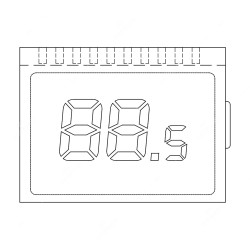 Display LCD para Citroën C3 Picasso, Peugeot 3008, 308, 408, 5008 e RCZ dual zone climate control unit